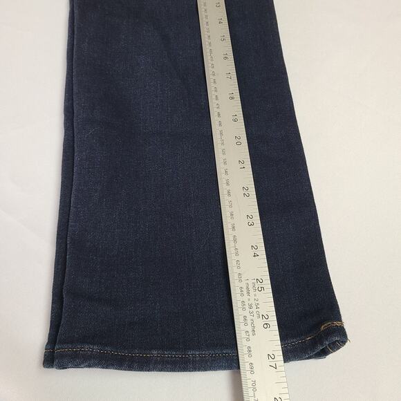 Lee Jeans Womens 16 Short Dark Wash Slim Fit Straight Leg Mid Rise Stretch - Picture 5 of 9